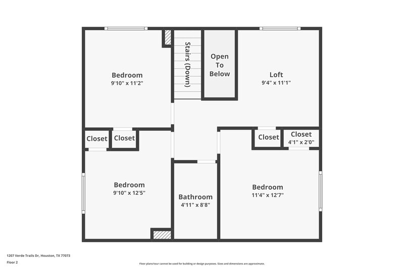 1,680/Mo, 1207 Verde Trails Dr Houston, TX 77073 Floor Plan View 2