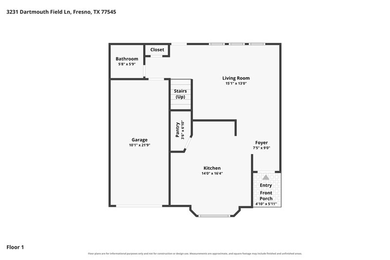 1,750/Mo, 3231 Dartmouth Field Ln Fresno, TX 77545 Floor Plan View
