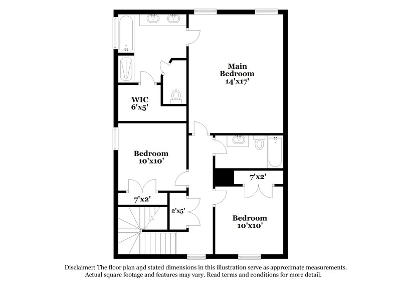 2,035/Mo, 6607 Dickson Way Houston, TX 77085 Floor Plan View