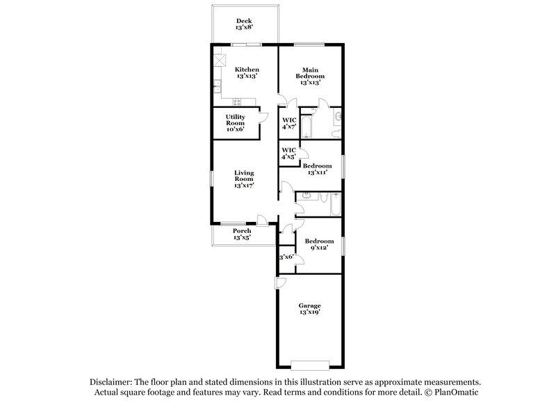 1,630/Mo, 10110 Berrypatch Ln Tomball, TX 77375 Floor Plan View