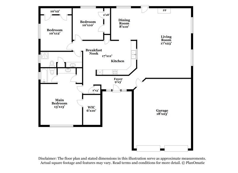 1,810/Mo, 16706 Quail Meadow Dr Missouri City, TX 77489 Floor Plan View