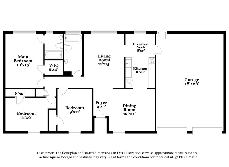 1,580/Mo, 14234 Juliedale Dr Humble, TX 77396 Floor Plan View