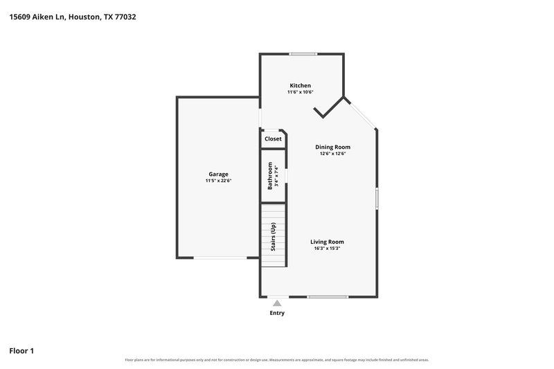 0/Mo, 15609 Aiken Ln Houston, TX 77032 Floor Plan View