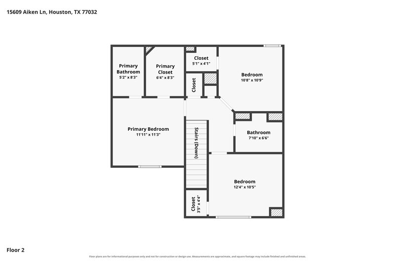 0/Mo, 15609 Aiken Ln Houston, TX 77032 Floor Plan View 2