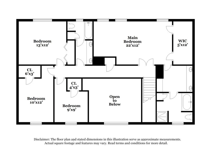 2,120/Mo, 8523 Pines Place Dr Humble, TX 77346 Floor Plan View 2