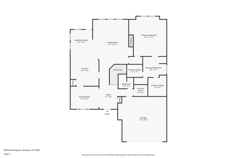 2,475/Mo, 8919 Green Ray Dr Houston, TX 77095 Floor Plan View