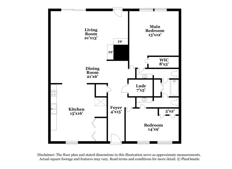 1,680/Mo, 7922 Grow Ln Houston, TX 77040 Floor Plan View