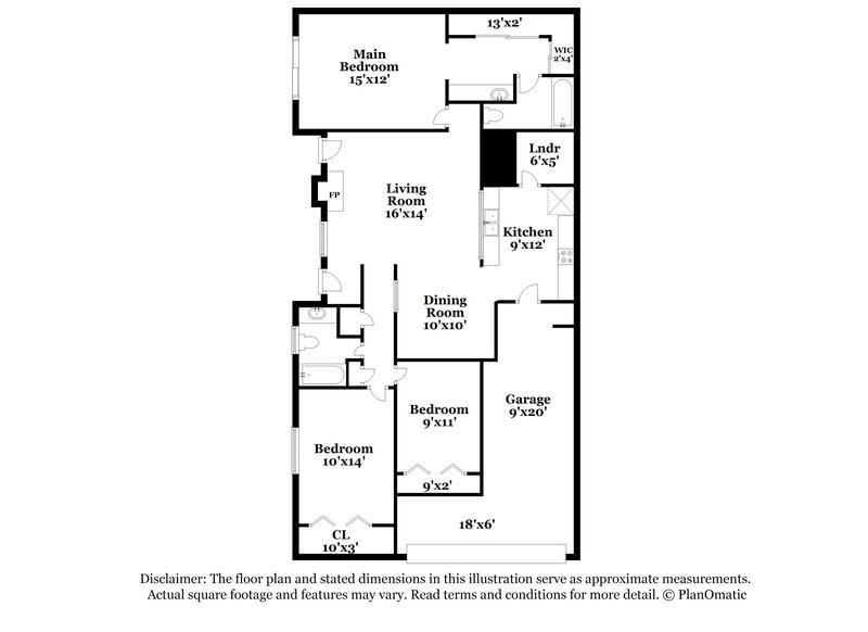 1,675/Mo, 16807 Capewood Dr Humble, TX 77396 Floor Plan View