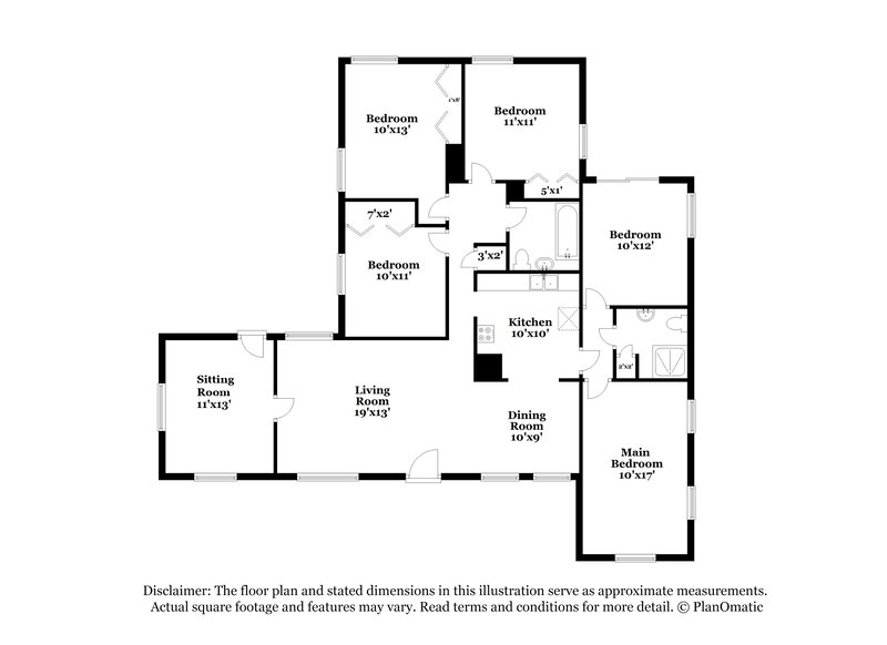 1,750/Mo, 1121 14th Ave Texas City, TX 77590 Floor Plan View