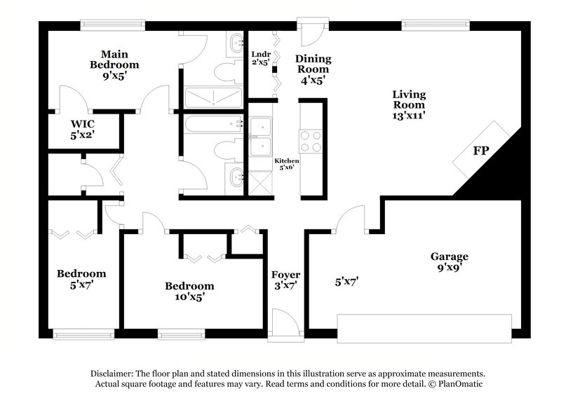 1,760/Mo, 16222 Lazy Ridge Houston, TX 77053 Floor Plan View