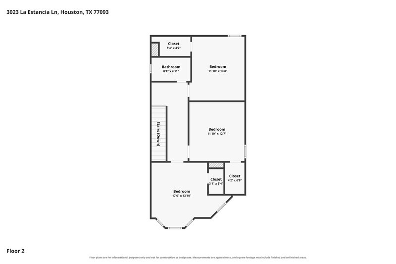 1,510/Mo, 3023 La Estancia Ln Houston, TX 77093 Floor Plan View 2