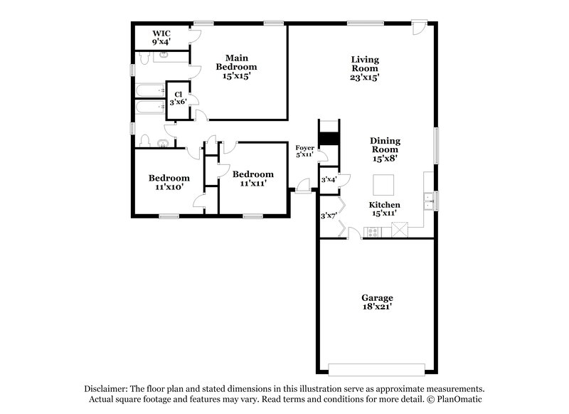 1,390/Mo, 24715 Sorters Rd Porter, TX 77365 Floor Plan View