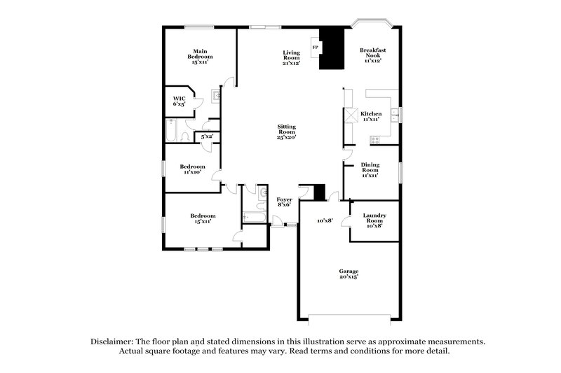 2,740/Mo, 16215 Pasadero Dr Houston, TX 77083 Floor Plan View
