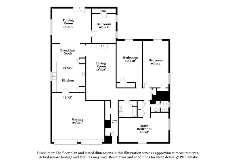 1,945/Mo, 5014 Hasie Dr Houston, TX 77032 Floorplan View