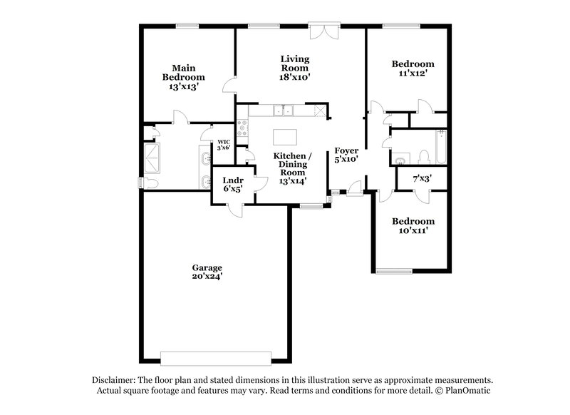 1,895/Mo, 599 Orangewood Conroe, TX 77302 Floor Plan View