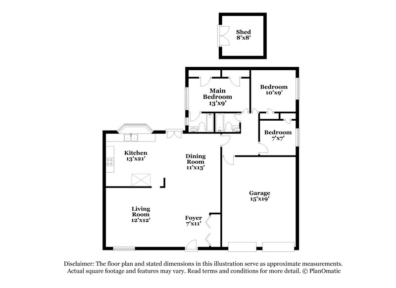 1,570/Mo, 2701 5th Ave N. Texas City, TX 77590 Floor Plan View