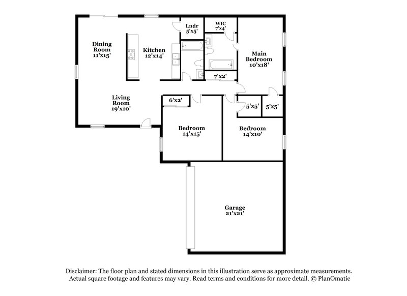1,915/Mo, 12203 Deer Wood Pinehurst, TX 77362 Floor Plan View