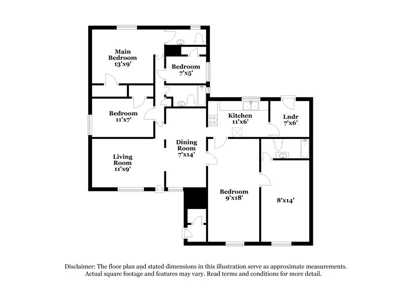 1,670/Mo, 12411 Deergrove St Houston, TX 77039 Floor Plan View