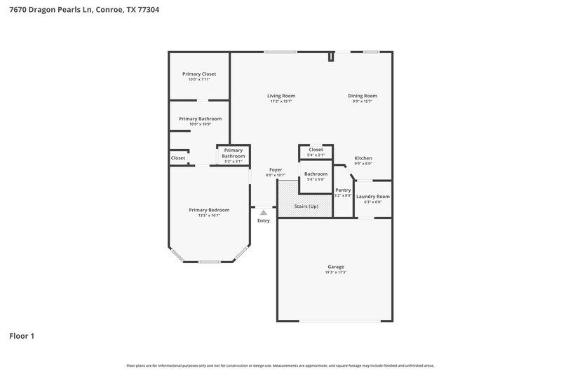 2,115/Mo, 7670 Dragon Pearls Ln Conroe, TX 77304 Floor Plan View