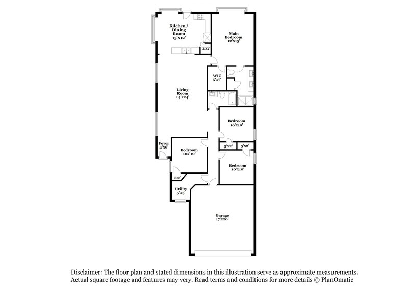 1,995/Mo, 323 Sea Breeze Dr Bacliff, TX 77518 Floor Plan View