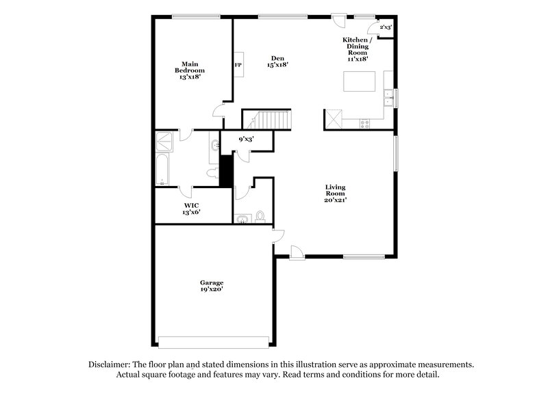 2,260/Mo, 15406 Hensen Creek Dr Houston, TX 77086 Floor Plan View