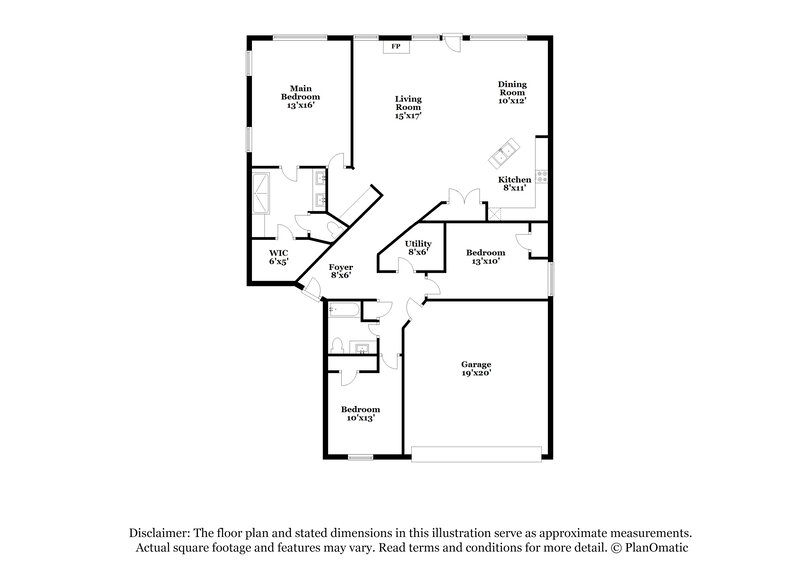 1,830/Mo, 2307 Jefferson Crossing Dr Conroe, TX 77304 Floorplan View