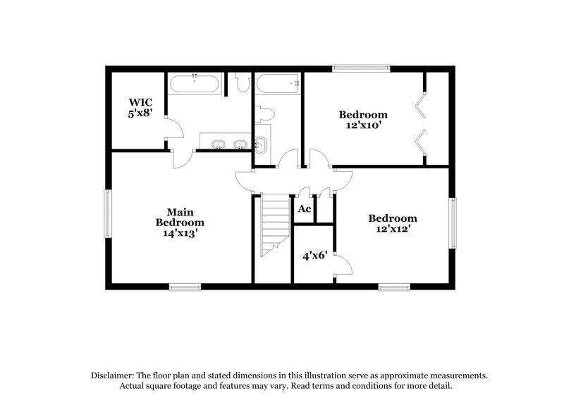 1,900/Mo, 1918 Hunnington Dr Conroe, TX 77303 Floor Plan View 2