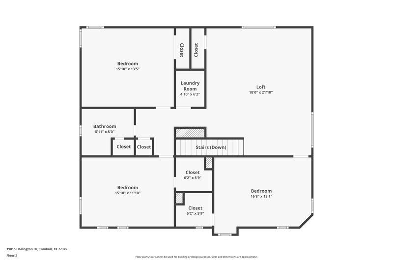 2,330/Mo, 19815 Hollington Dr Tomball, TX 77375 Floor Plan View 2