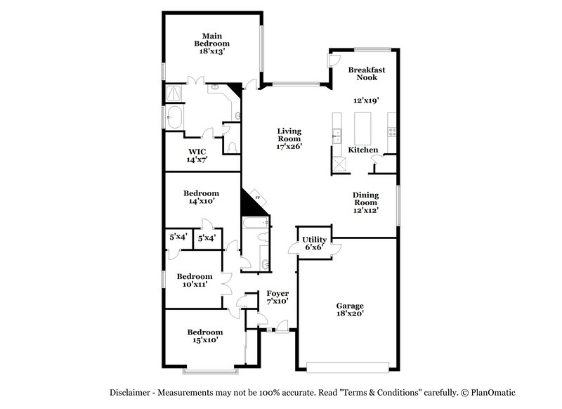 2,430/Mo, 18822 Sawyer Run Ln Cypress, TX 77429 Floor Plan View