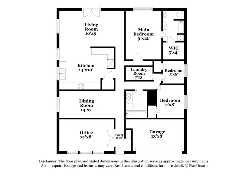 2,025/Mo, 3506 Pawnee Dr La Porte, TX 77571 Floorplan View