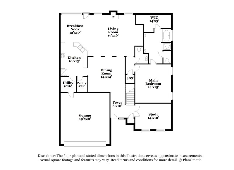 2,485/Mo, 4222 Duneberry Trl Humble, TX 77346 Floorplan View
