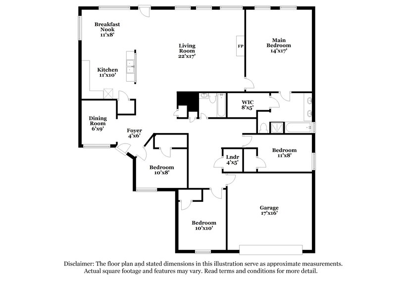 2,510/Mo, 3322 Spindletop Ct Manvel, TX 77578 Floor Plan View