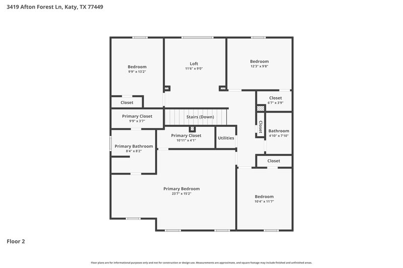 0/Mo, 3419 Afton Forest Ln Katy, TX 77449 Floor Plan View