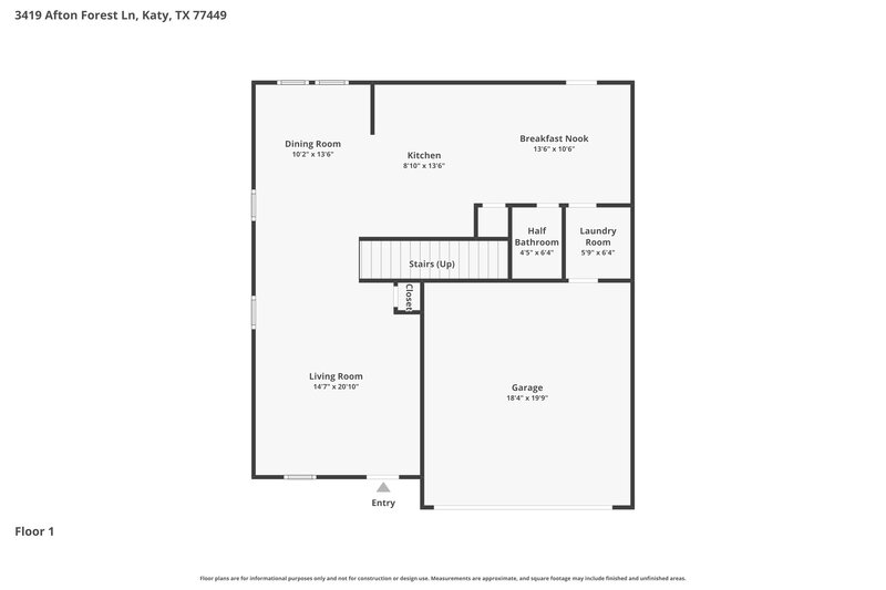 0/Mo, 3419 Afton Forest Ln Katy, TX 77449 Floor Plan View 2