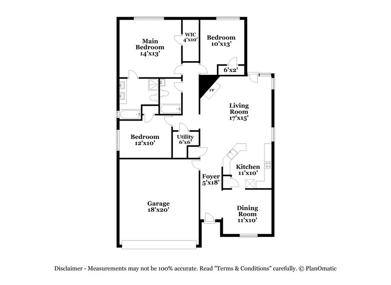 1,780/Mo, 4031 Teal Vista Ct Fresno, TX 77545 Floor Plan View