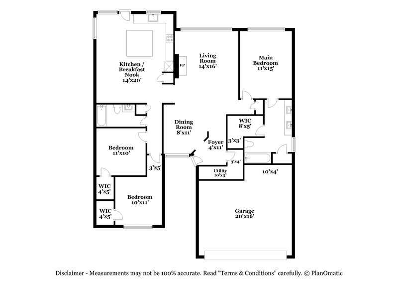2,100/Mo, 4919 Bayboro Park Dr Friendswood, TX 77546 Floor Plan View