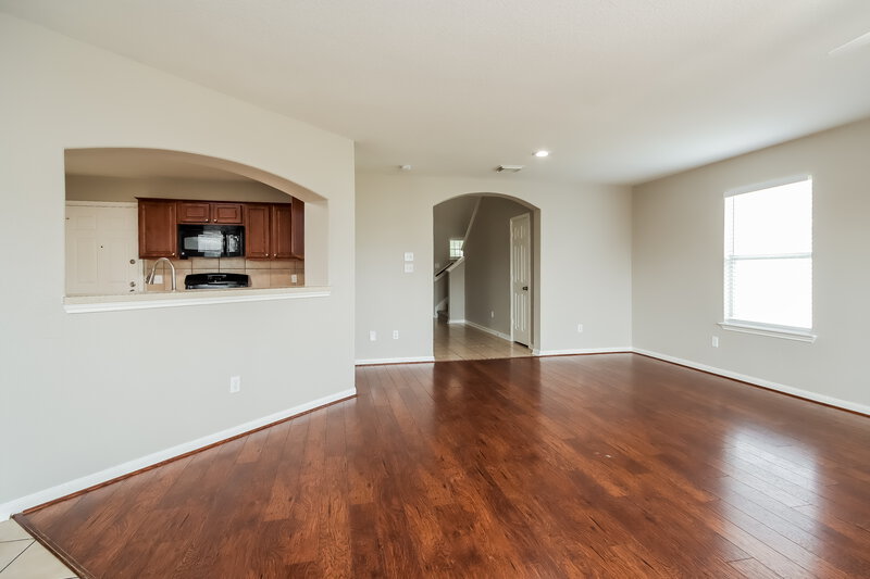 1,875/Mo, 7407 Morgan Ranch Trl Humble, TX 77338 Living Room View 3