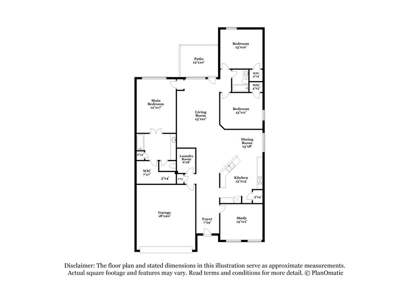 2,050/Mo, 21323 Bella Luna Ct Spring, TX 77379 Floor Plan View