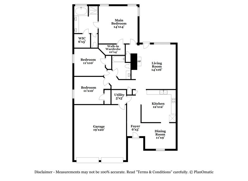 1,675/Mo, 2846 Woodspring Acres Dr Kingwood, TX 77345 Floor Plan View