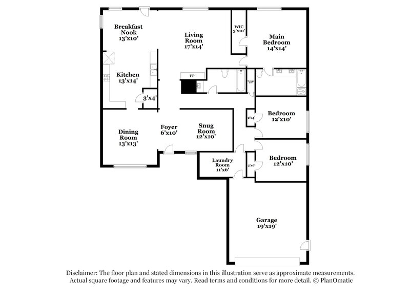 2,055/Mo, 15014 Ralston Rd Humble, TX 77396 Floor Plan View