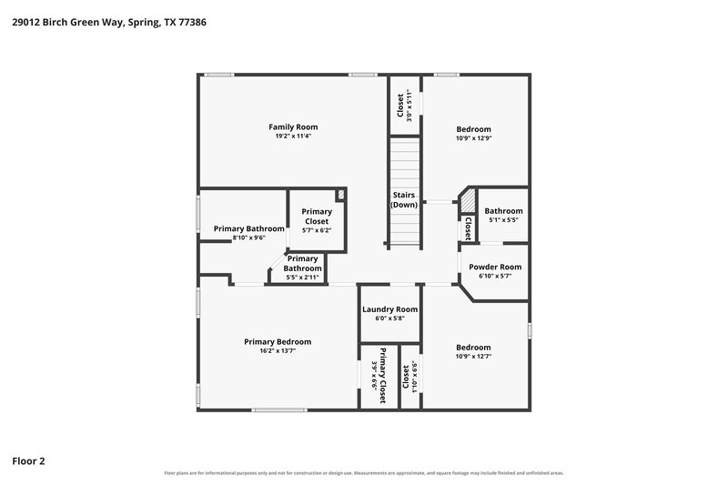 1,975/Mo, 29012 Birch Green Way Spring, TX 77386 Floor Plan View 2