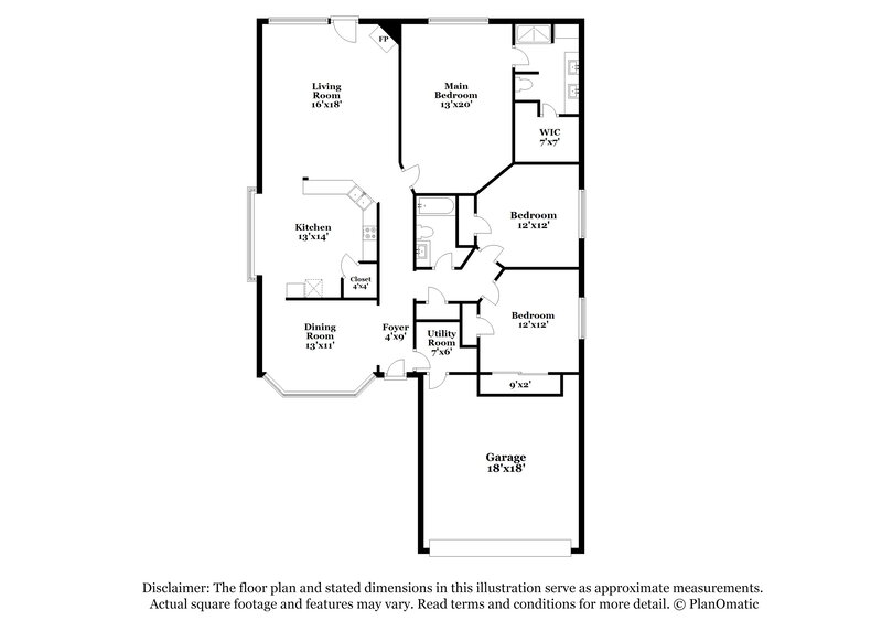 2,015/Mo, 4830 S Fairfax Village Cir Spring, TX 77373 Floor Plan View