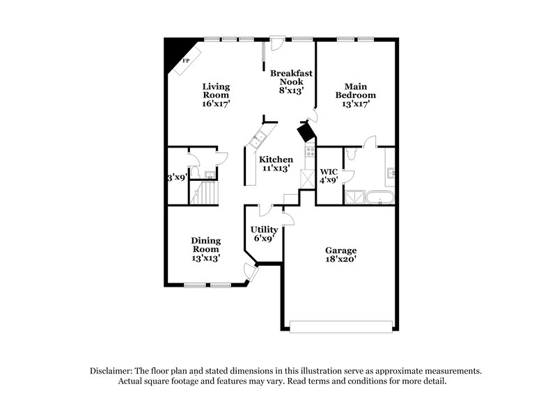 2,460/Mo, 20923 Sedona Ranch Ln Spring, TX 77388 Floor Plan View