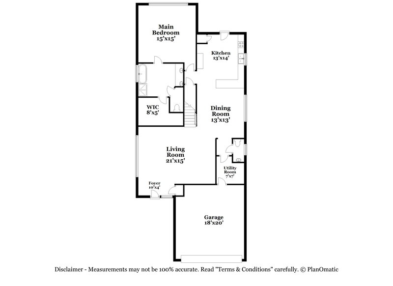 2,030/Mo, 5107 Gulf Stream Ln Bacliff, TX 77518 Floor Plan View