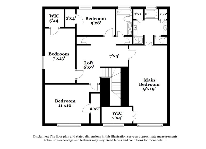 2,640/Mo, 13706 Midfield Glen Ct Houston, TX 77059 Floorplan View 2