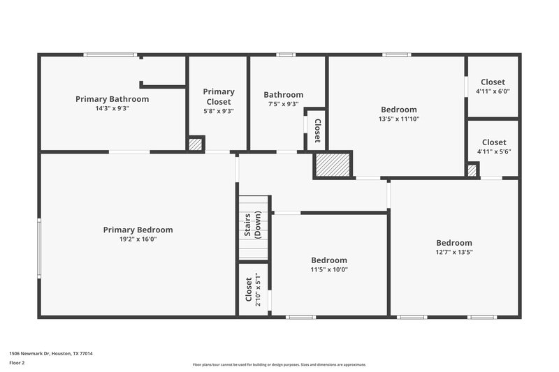 2,135/Mo, 1506 Newmark Dr Houston, TX 77014 Floor Plan View