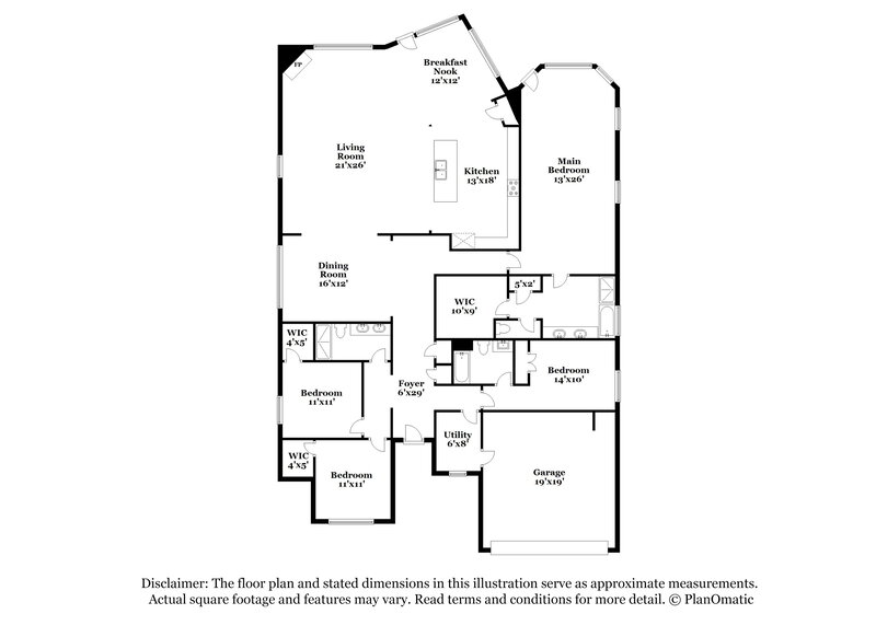 2,945/Mo, 3213 Vintage View Ln Pearland, TX 77584 Floor Plan View