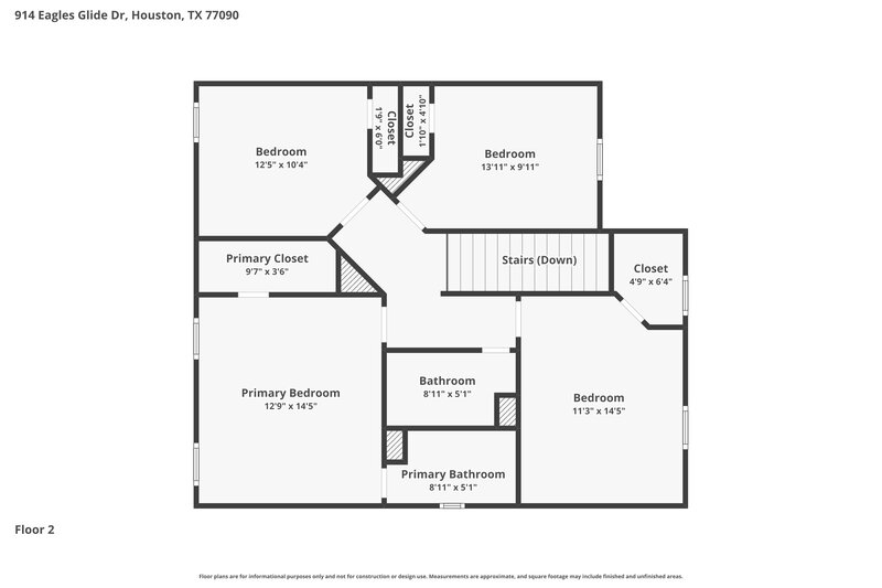 0/Mo, 914 Eagles Glide Dr Houston, TX 77090 Floor Plan View