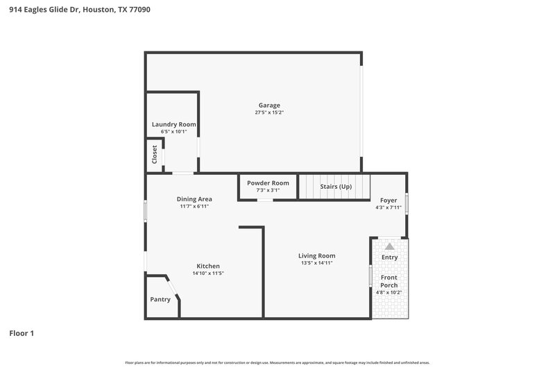 0/Mo, 914 Eagles Glide Dr Houston, TX 77090 Floor Plan View 2