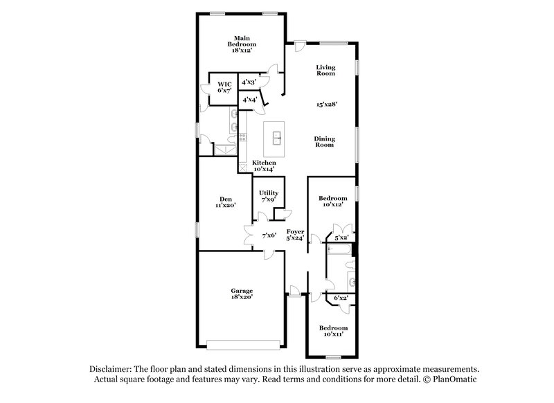 2,100/Mo, 6514 Buchanan Pine Ln Katy, TX 77449 Floor Plan View